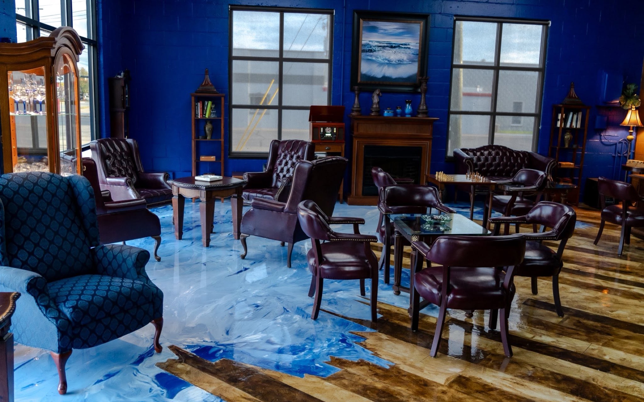 The Bay Cigar Lounge interior, featured on its public website